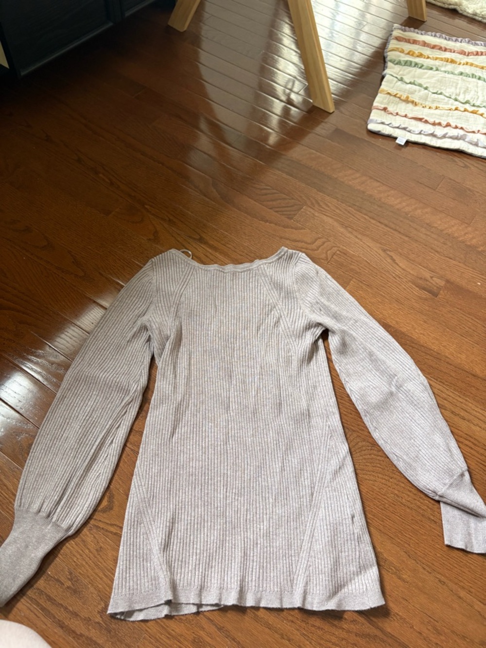 Maternity  Ribbed Long Sleeve Knit Top
